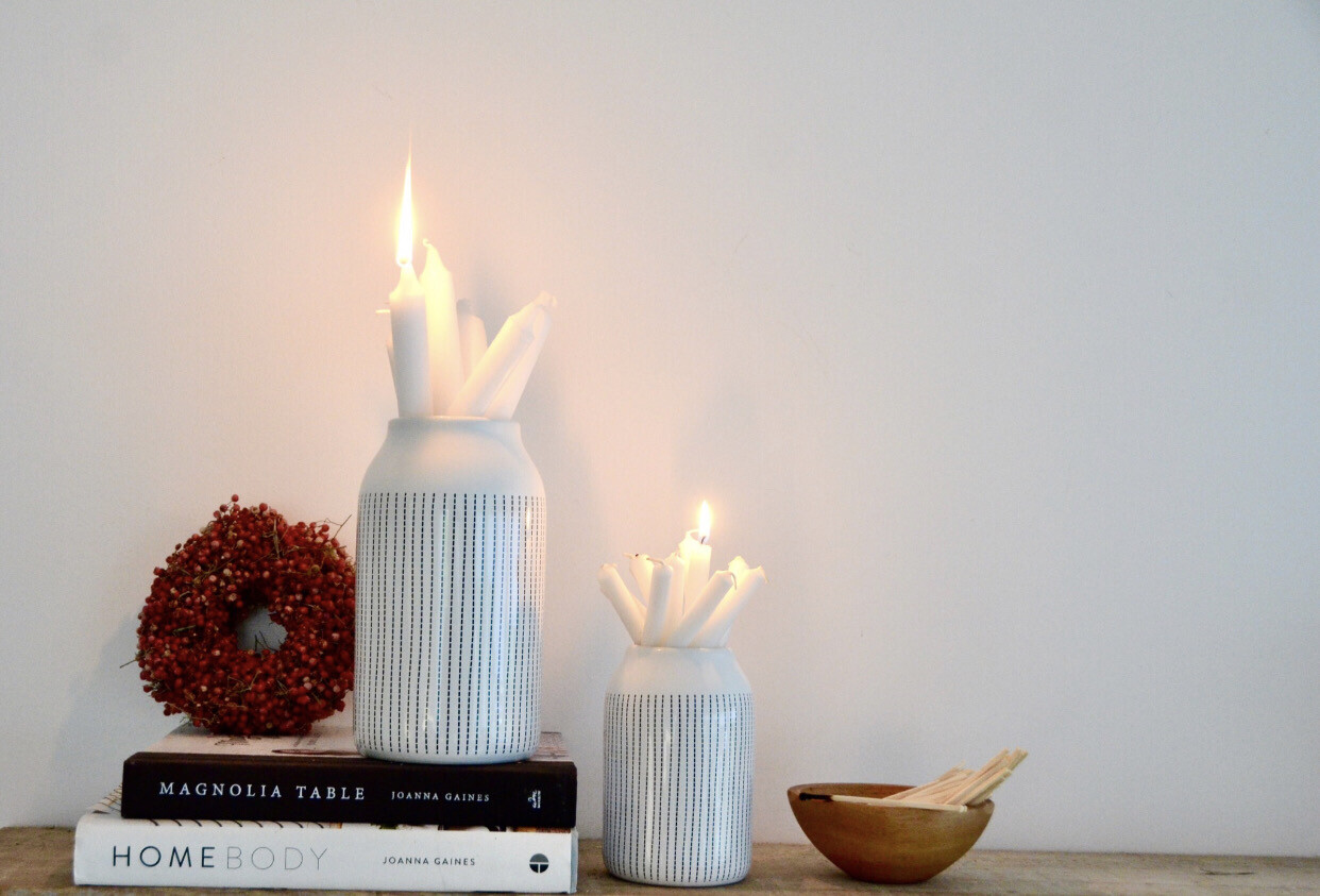 Vase „Linien“ klein, 14cm