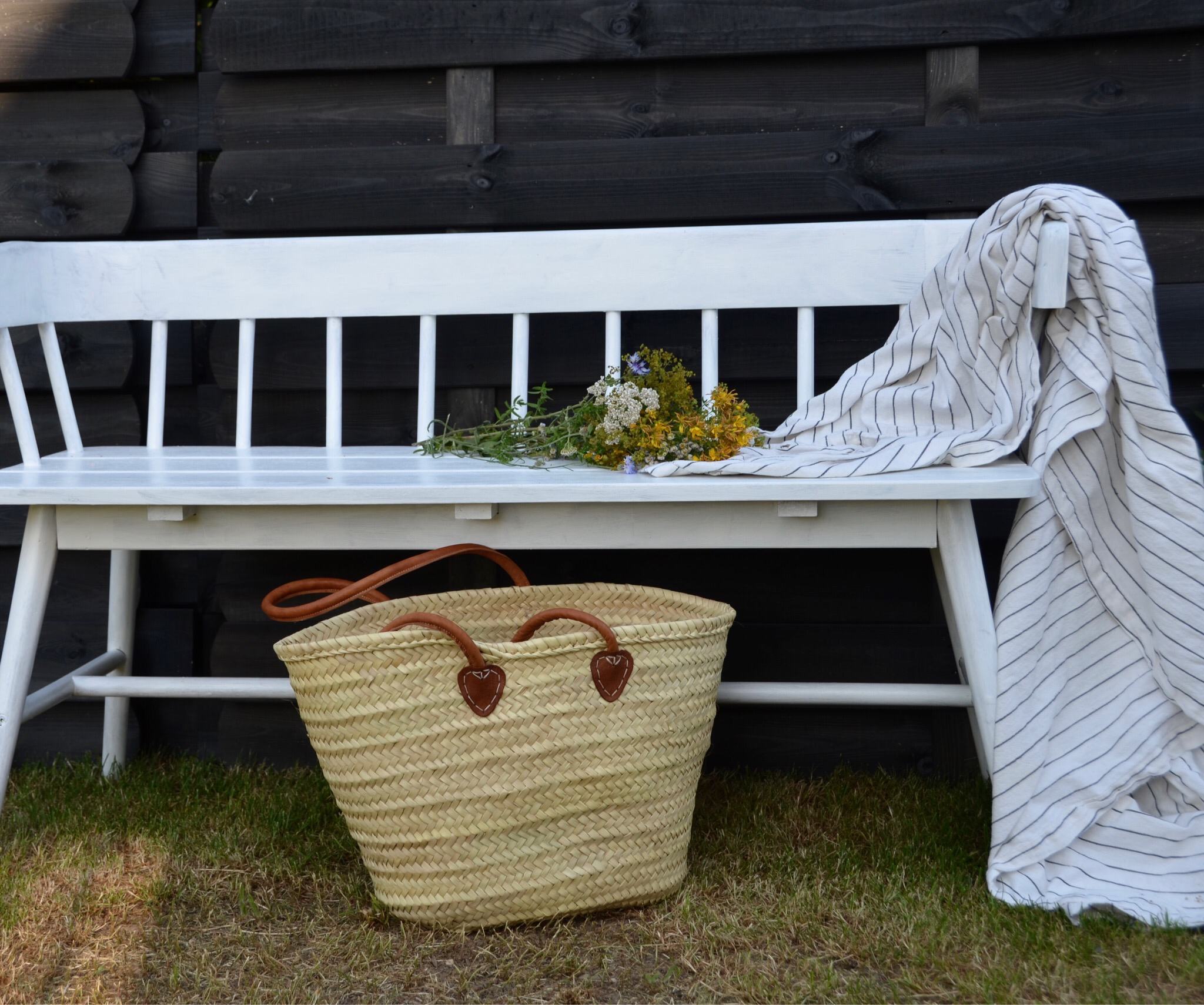 Korbtasche “Lore” mit langen Tragegriffen