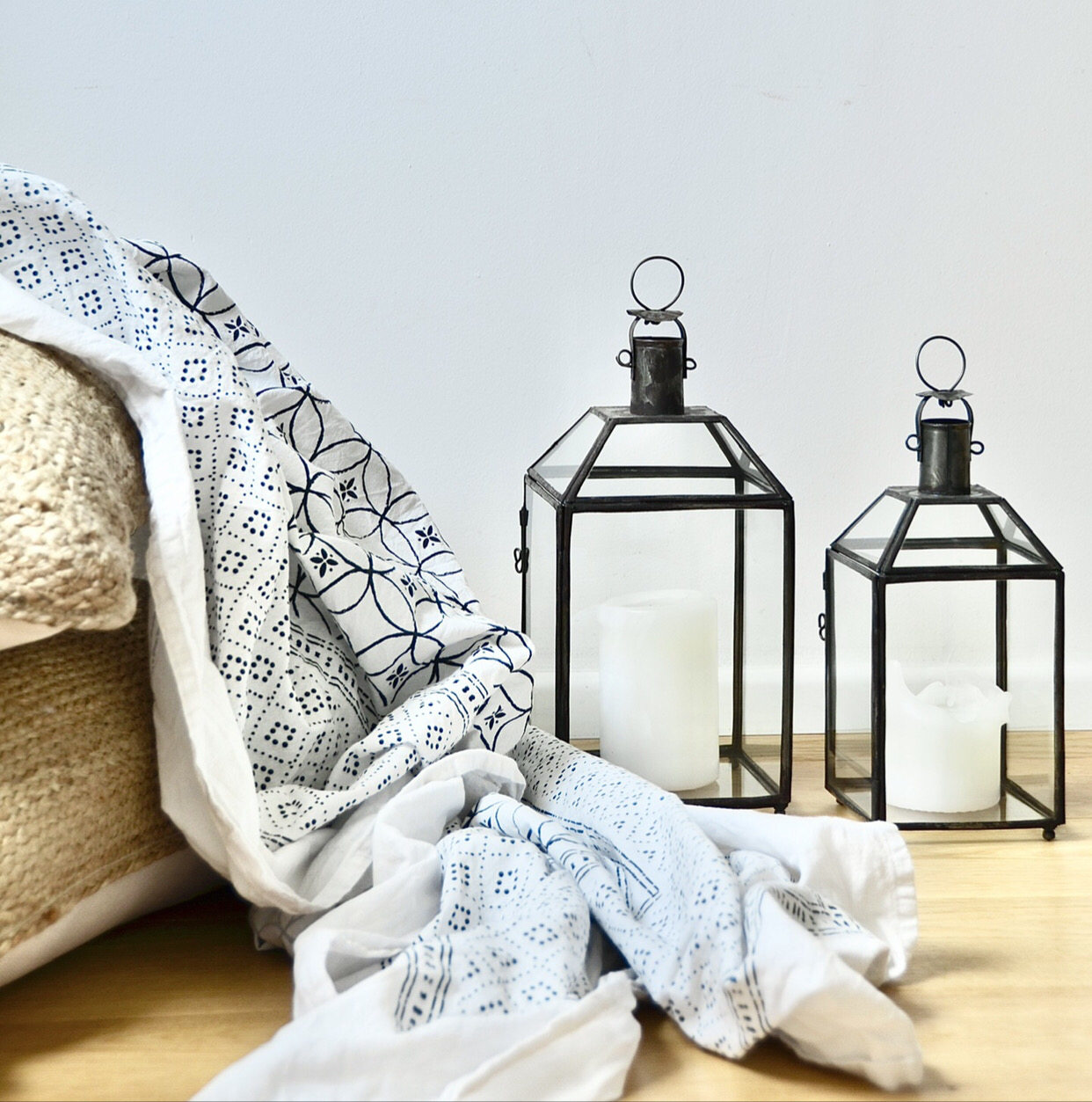 Handgemachte Laterne „Carmel“ aus Metall, 26cm