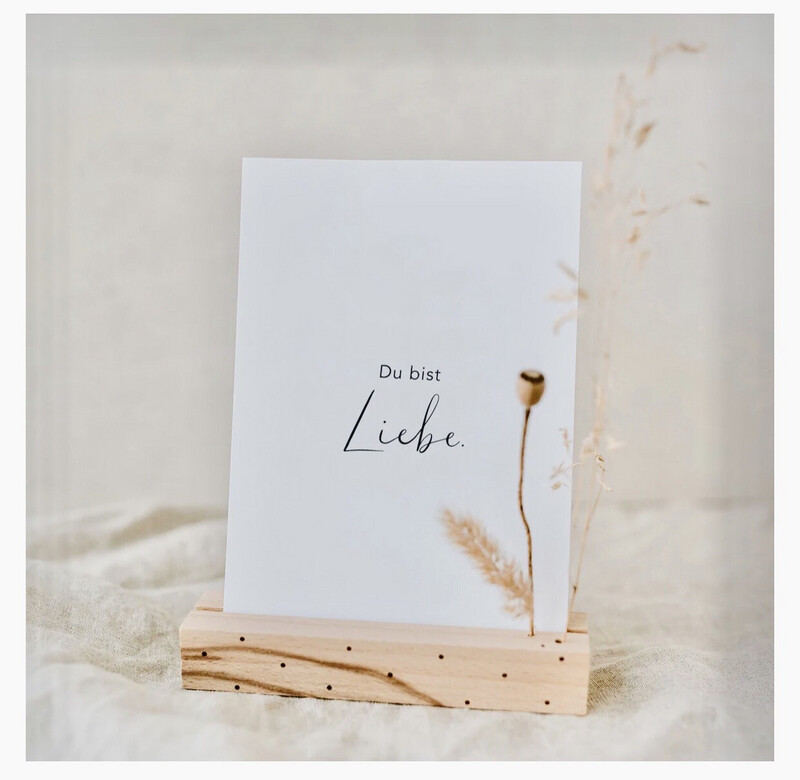 Spruchkarte „Du bist Liebe“ ? Spruchkarte „Du bist Liebe“ ?