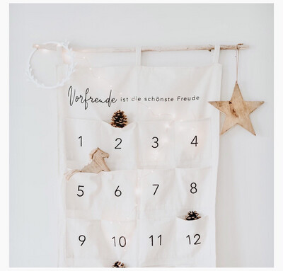 Adventskalender „Vorfreude“ ⭐️ aus Stoff Adventskalender „Vorfreude“ ⭐️ aus Stoff
