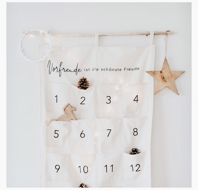 Adventskalender „Vorfreude“ ⭐️ aus Stoff Adventskalender „Vorfreude“ ⭐️ aus Stoff