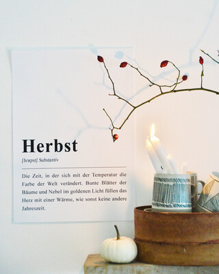 Poster „Herbst“ in DinA4