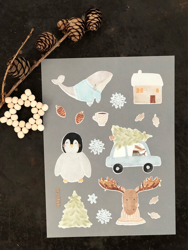 Bügelbilder Weihnachten, DinA5 Bogen Bügelbilder Weihnachten, DinA5 Bogen