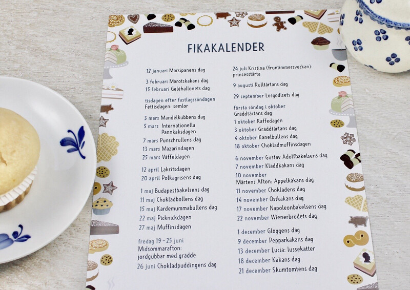 Skandinavischer Fikakalender, Poster Skandinavischer Fikakalender, Poster