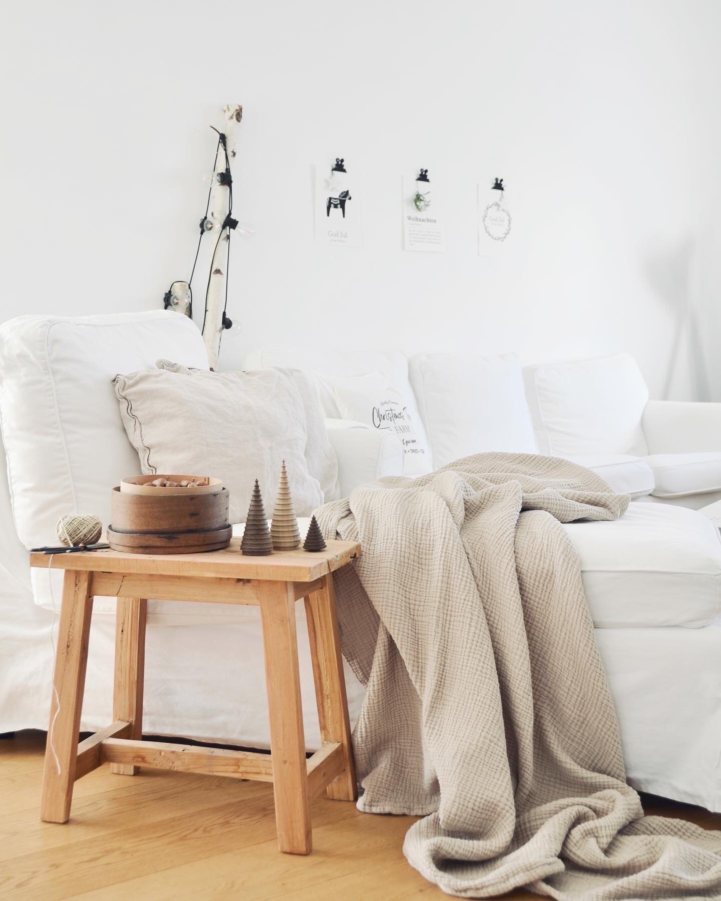 Tannenbäumchen aus Eichenholz, in drei Größen