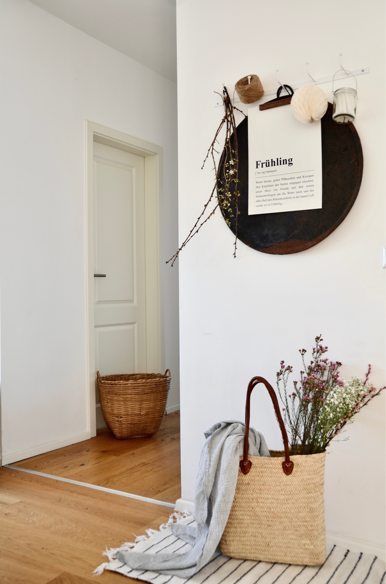 Handgemachte marokkanische Korbtasche “Finchen”