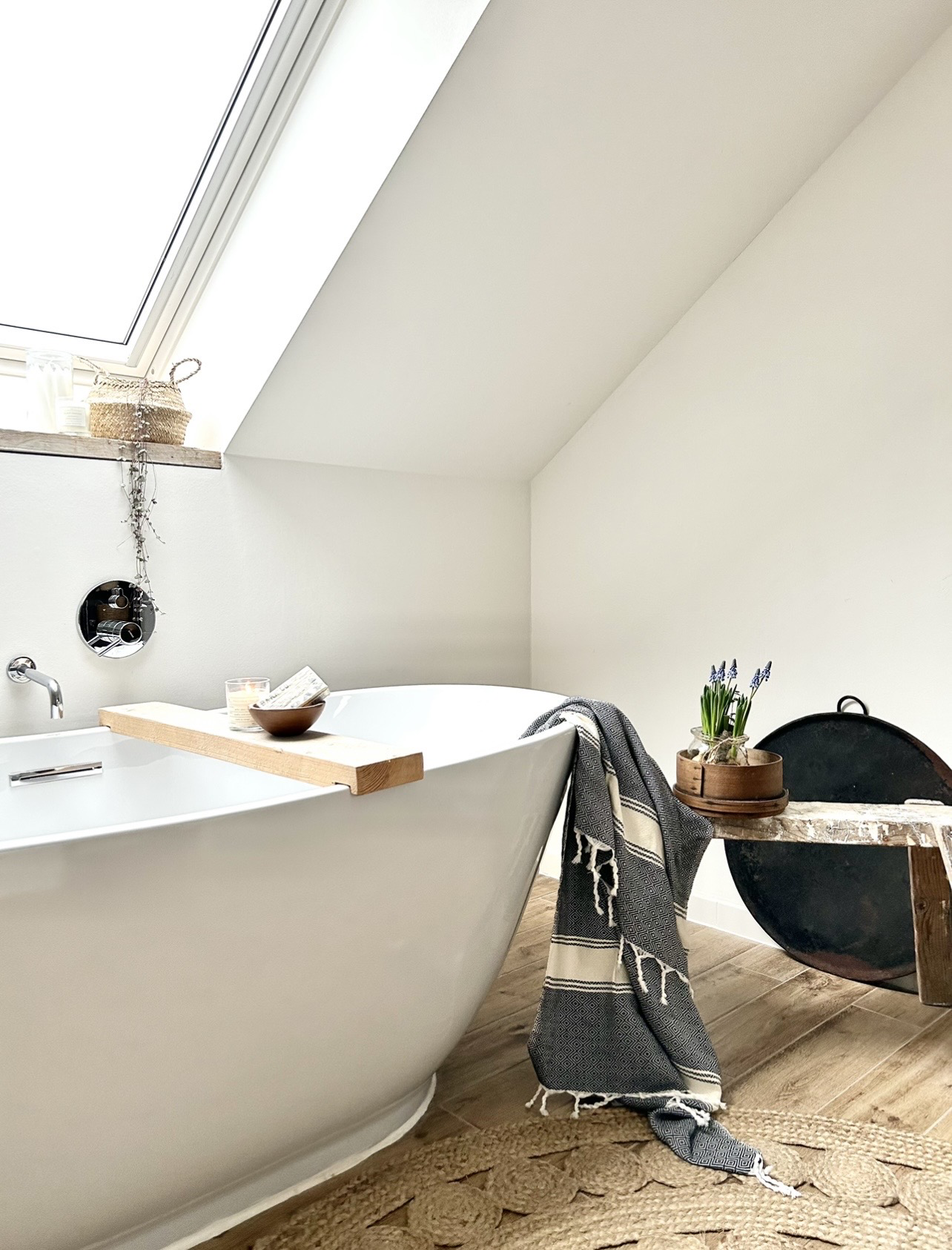 Marokkanisches Hamamtuch in Anthrazit