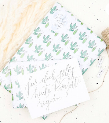 Geschenkpapierbogen “Kakteen” Geschenkpapierbogen “Kakteen”