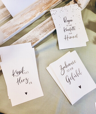 Postkarte “Zuhause ist ein Gefühl” Postkarte “Zuhause ist ein Gefühl”