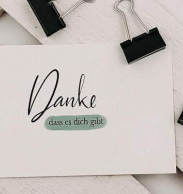 Postkarte “Danke dass es dich gibt”