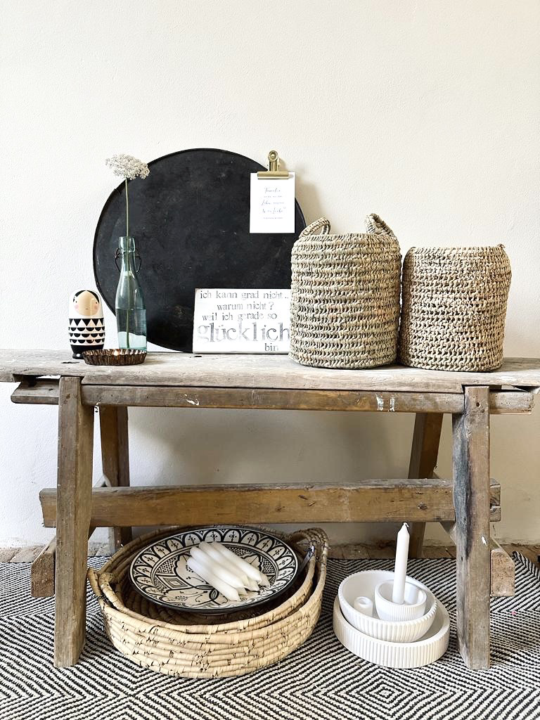 Handgemachter marokkanischer Korb