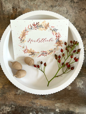Postkarte “Herbstliebe” von Frollein Lücke Postkarte “Herbstliebe” von Frollein Lücke