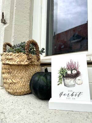 Postkarte “Der Herbst ist da” von Frollein Lücke