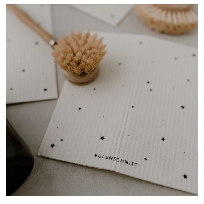 Schwammtuch “Sterne” von Eulenschnitt, einzeln Schwammtuch “Sterne” von Eulenschnitt, einzeln