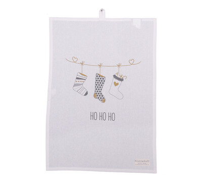 Geschirrtuch Weihnachten “Ho Ho Ho”, in weiss Geschirrtuch Weihnachten “Ho Ho Ho”, in weiss