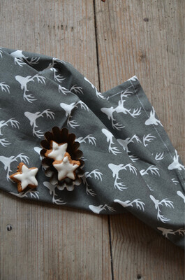 Geschirrtuch Weihnachten “Hirsch”, in anthrazit Geschirrtuch Weihnachten “Hirsch”, in anthrazit