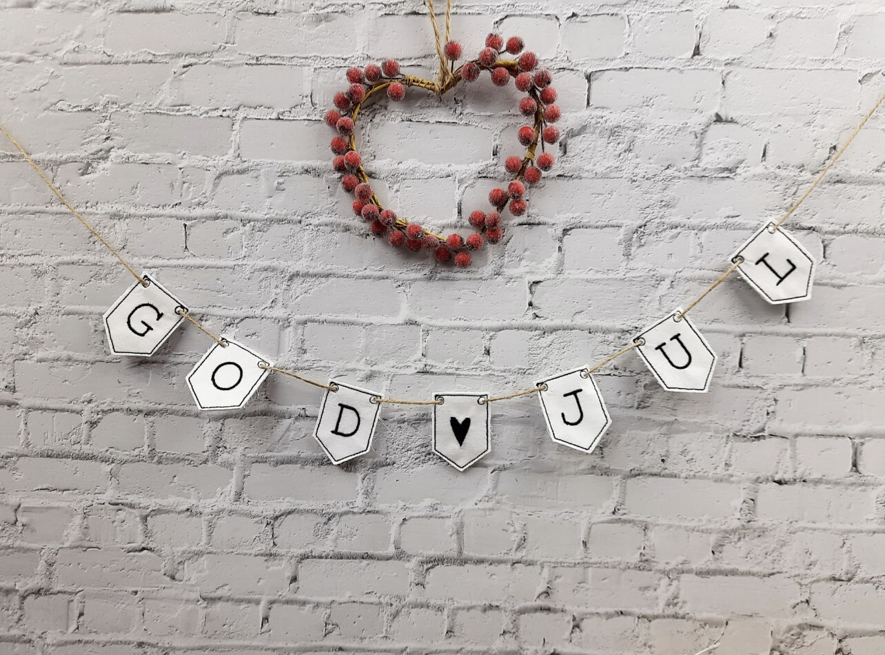 Girlande Weihnachten „God Jul”