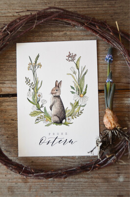 Postkarte Ostern Häschen “Frohe Ostern”
