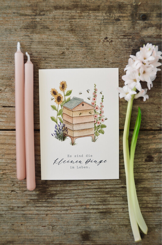 Postkarte “Es sind die kleinen Dinge” Postkarte “Es sind die kleinen Dinge”