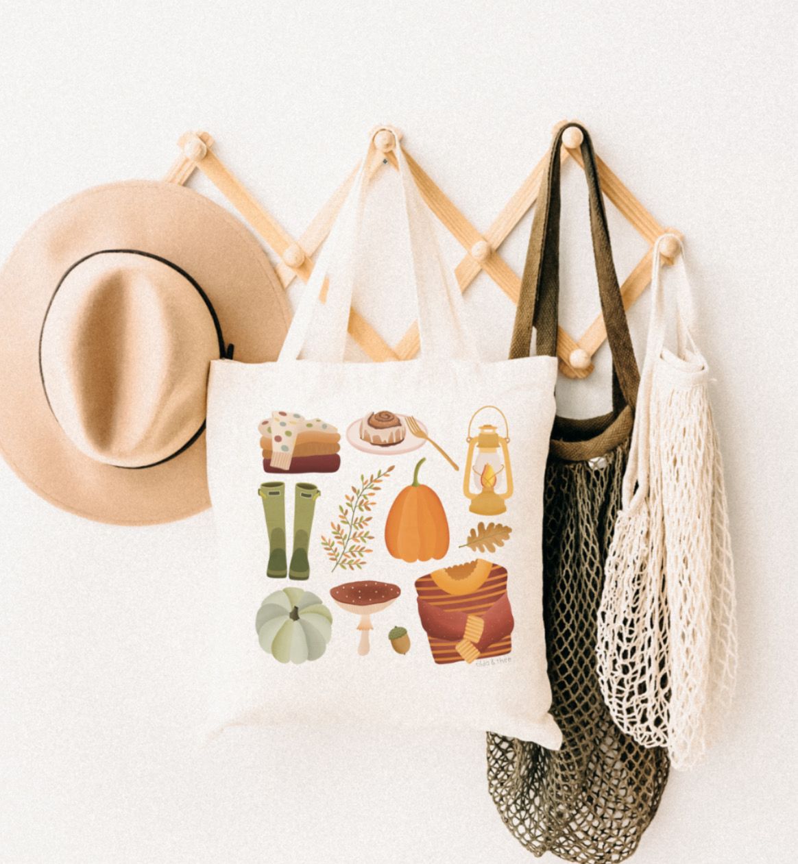 Stofftasche Jutebeutel „Herbstliebe“