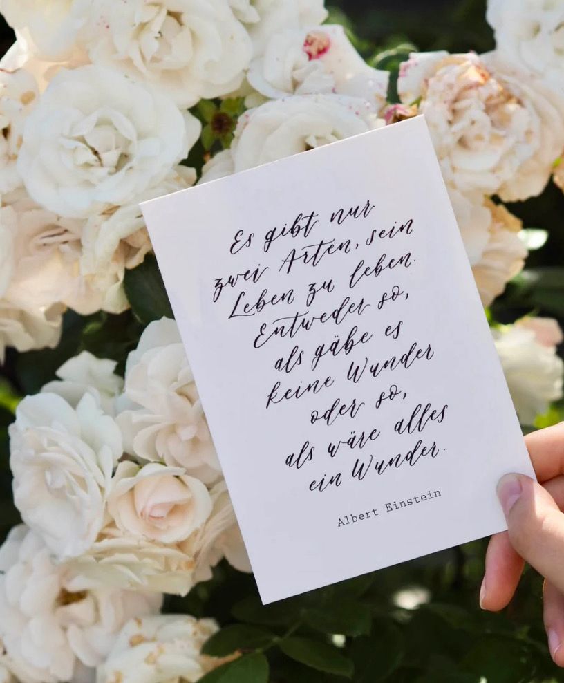 Postkarte „Albert Einstein“ Spruchkarte