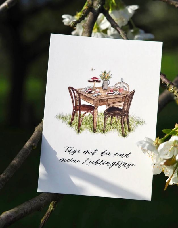 Postkarte „Lieblingstage“ Postkarte „Lieblingstage“