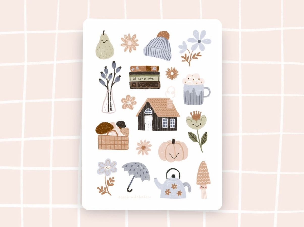 Stickerbogen Aufkleber „Winter“