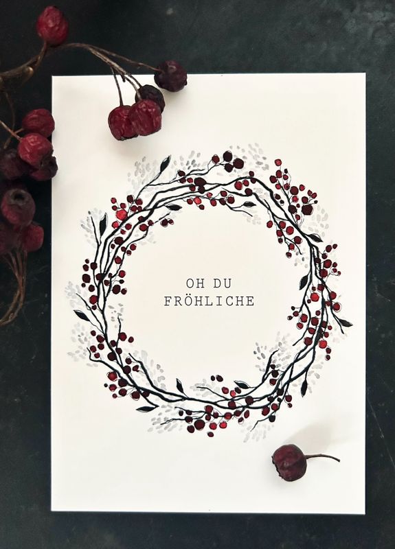 Postkarte Weihnachten „Oh Du Fröhliche“ Postkarte Weihnachten „Oh Du Fröhliche“