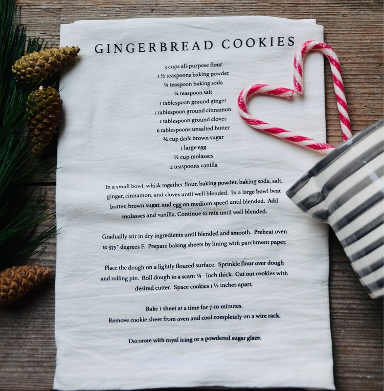 Geschirrtuch aus USA „Gingerbread Cookies“ Geschirrtuch aus USA „Gingerbread Cookies“
