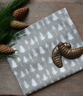 Geschirrtuch Weihnachten „Tannenbäumchen“, hellgrau Geschirrtuch Weihnachten „Tannenbäumchen“, hellgrau