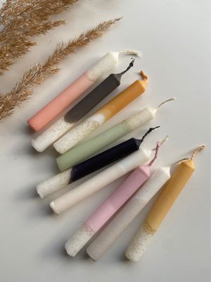 Geburtstagskerzen Dip Dye mit Glitzer, im 8er Set Geburtstagskerzen Dip Dye mit Glitzer, im 8er Set