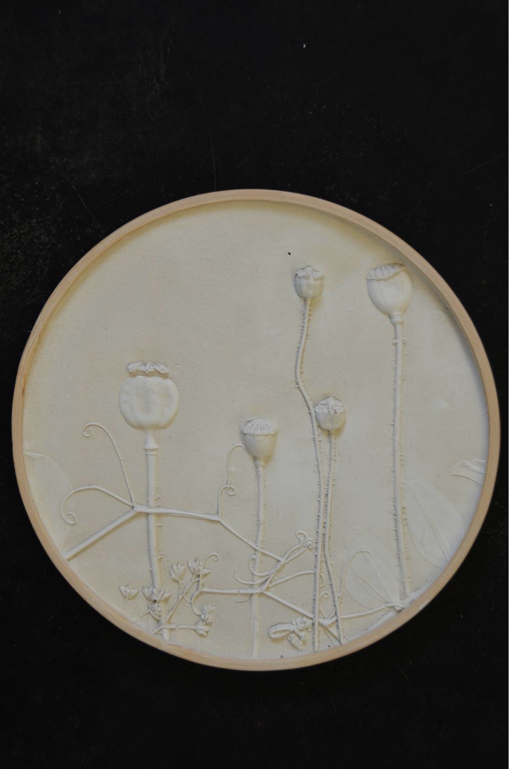 Rundes Relief “Sommergruss Mohn”