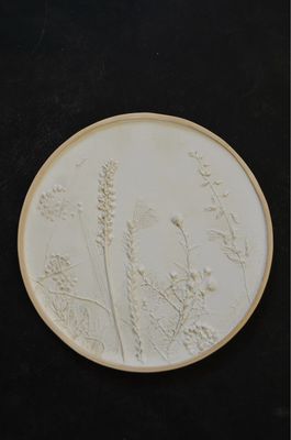 Handgemachtes Relief im Stickrahmen “Spätsommer Teil 3” Handgemachtes Relief im Stickrahmen “Spätsommer Teil 3”