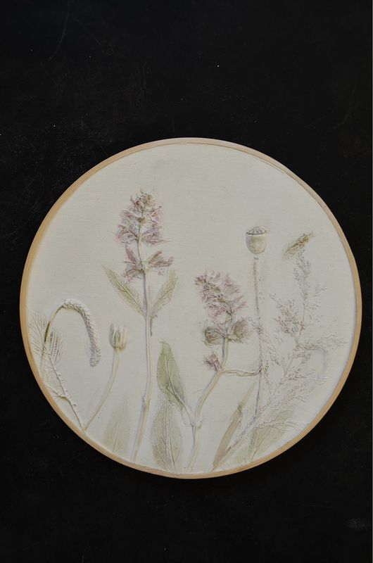 Handgemachtes Relief “Wildblumen”