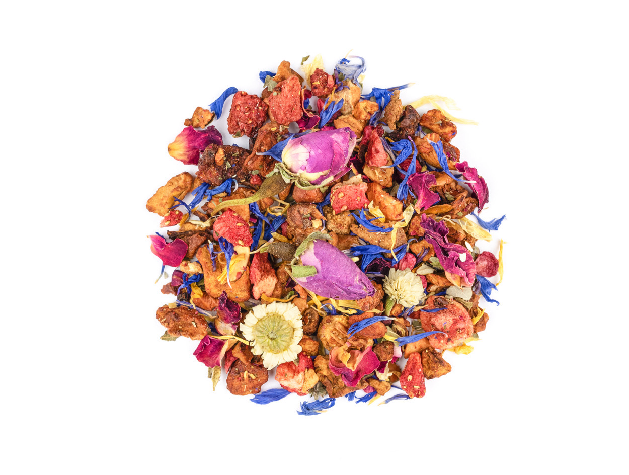 Tütchen Früchtetee “Statt Blumen”, in zwei Grössen