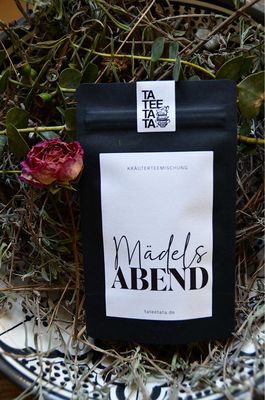 Tütchen Kräutertee “Mädelsabend” mit Hugo Geschmack Tütchen Kräutertee “Mädelsabend” mit Hugo Geschmack