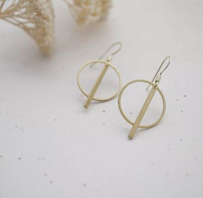 Ohrhänger “Geometric” aus Messing, handgemacht Ohrhänger “Geometric” aus Messing, handgemacht
