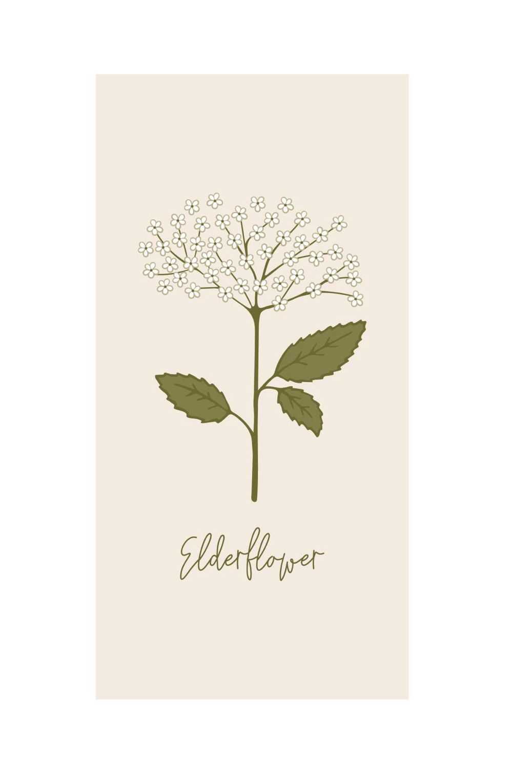 Serviette “Elderflower” von IB Laursen