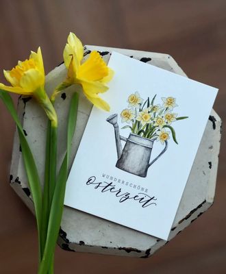 Postkarte Karte “Wunderschöne Osterzeit” Frollein Lücke Postkarte Karte “Wunderschöne Osterzeit” Frollein Lücke