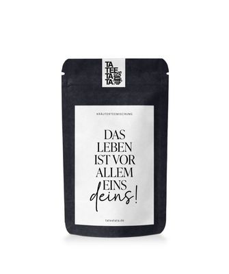 Tütchen Kräutertee Orange Zitrone „Das Leben ist vor allem eins- Deins!“