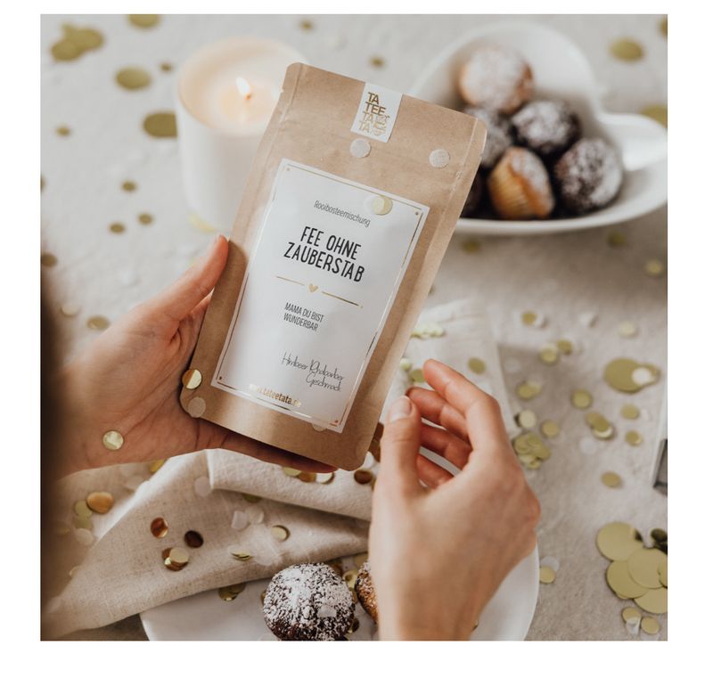 Tütchen Kräutertee Fliederbeere „Fee ohne Zauberstab“ Tütchen Kräutertee Fliederbeere „Fee ohne Zauberstab“