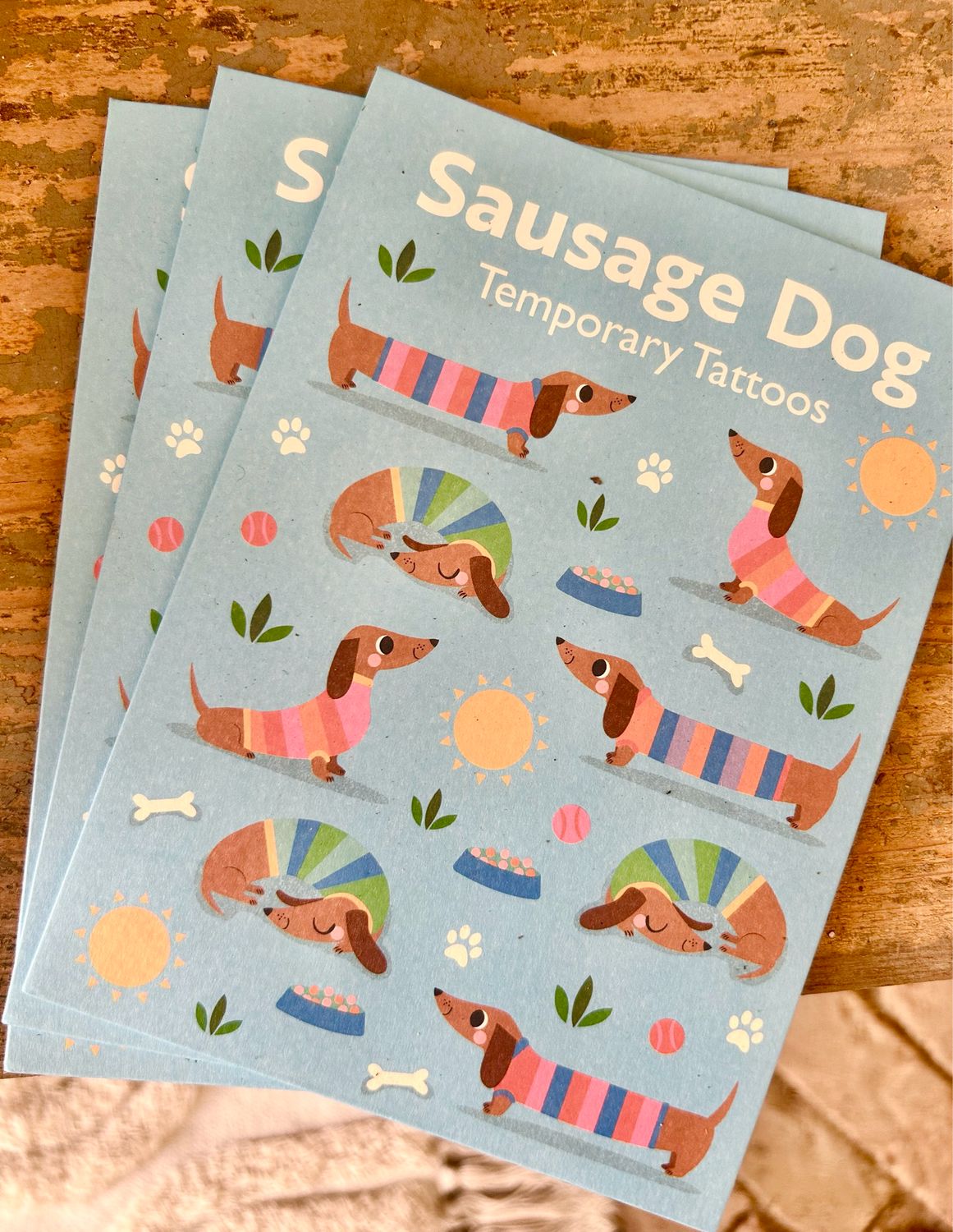 Temporäre Klebetattoos „Sausage Dog“