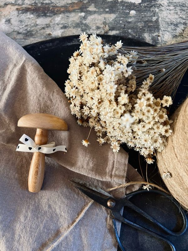 Alter Vintage Holzpilz gross „Naturpilz“ Alter Vintage Holzpilz gross „Naturpilz“