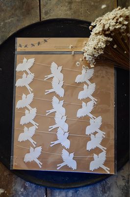 Papiergirlande „Sommervögel“, 3 Meter