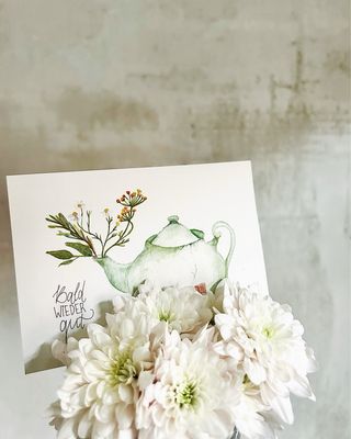 Postkarte „Bald wieder gut“