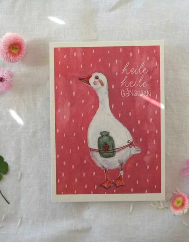 Postkarte „Heile, heile Gänschen“