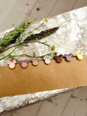 Kleine Haarspange “Mäuschen” in verschiedenen Farben, einzeln
