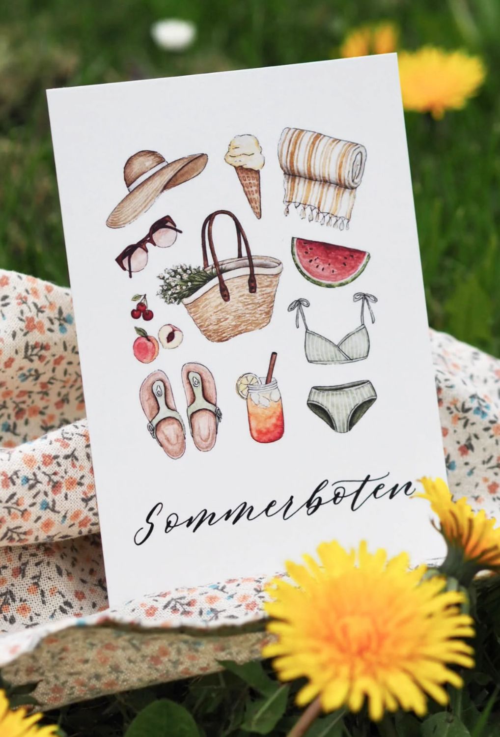 Postkarte „Sommerboten“ von Frollein Lücke