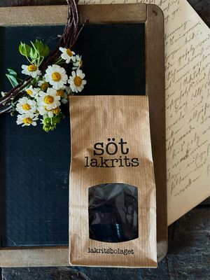 Handgemacht, süsse Lakritze „SÖT“ aus Schweden